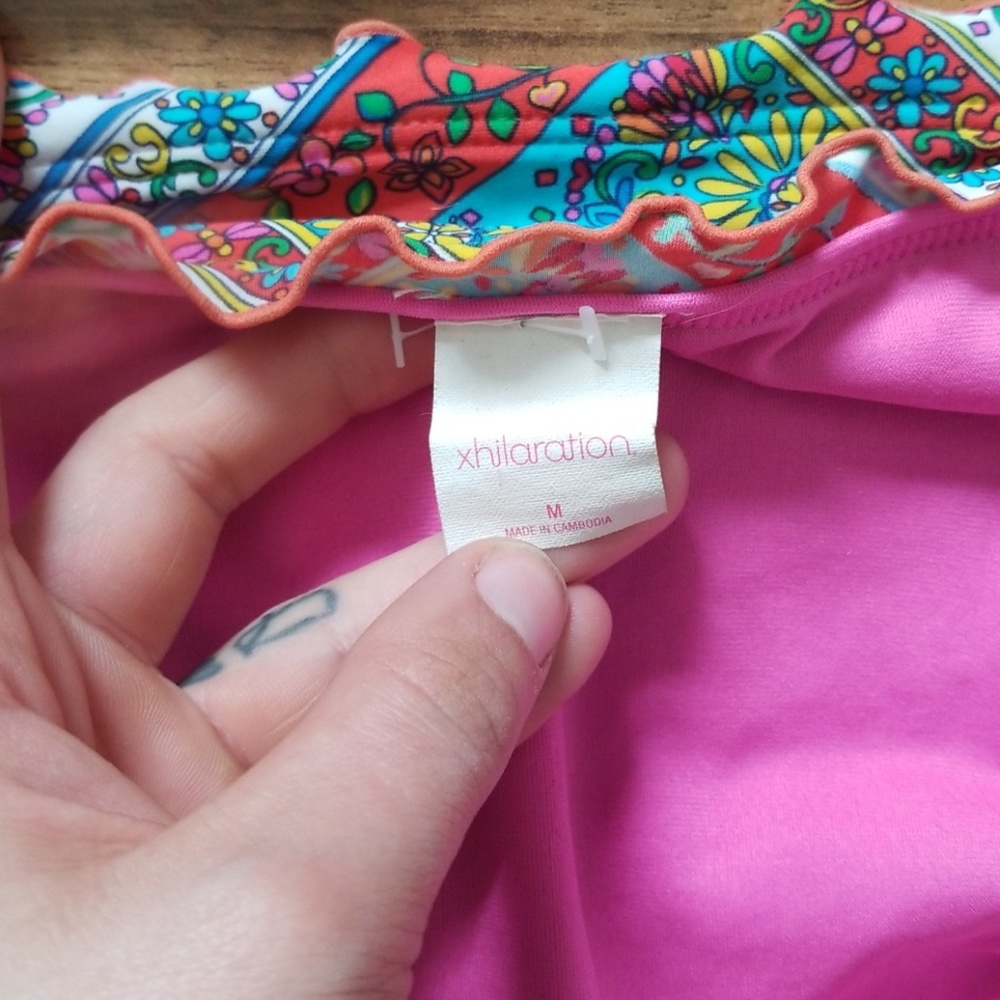 Xhilaration Rainbow Paisley Patchwork Bikini - Picture 7 of 8